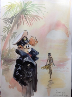 Hommage à Hugo Pratt par Yoann