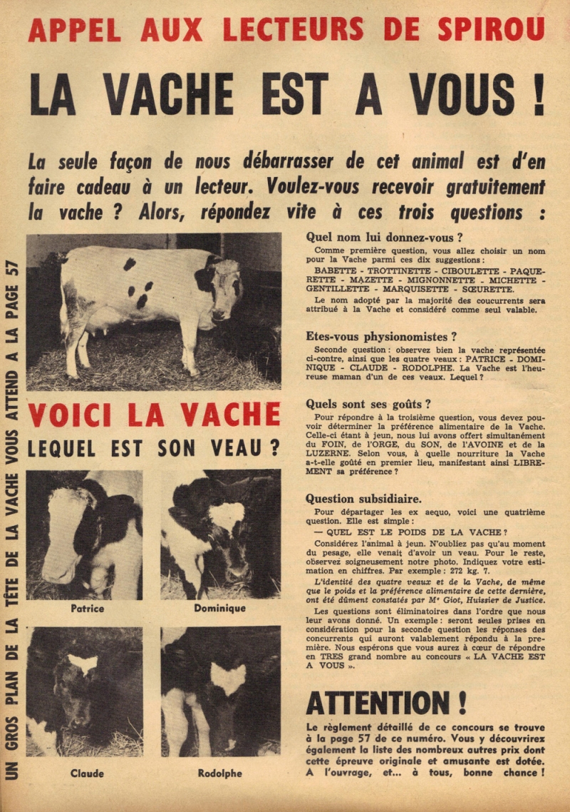 1183 du 15 décembre 1960 vache 18bis