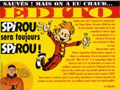 3130 du 8 avril 1998 animation Spirou ne sera plus jamais Spirou bis