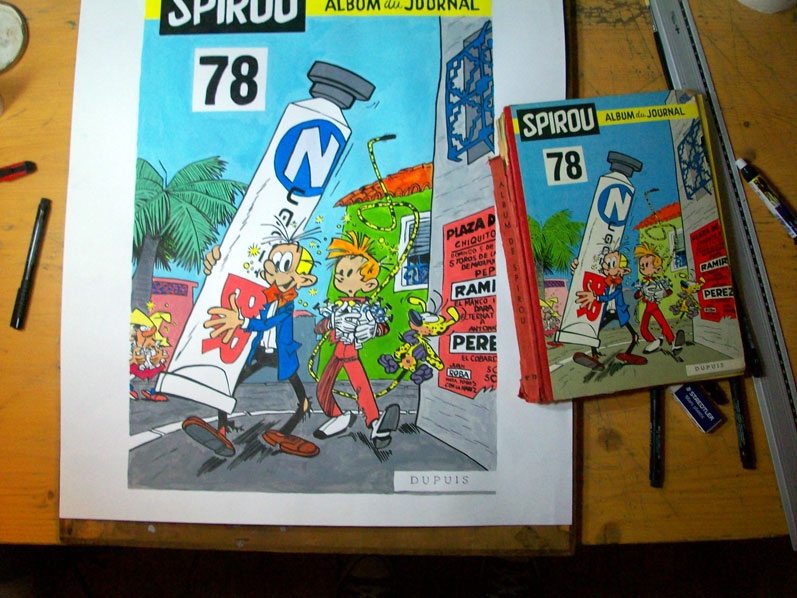 Album Spirou 78 comparaison de tailles