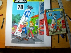 Album Spirou 78 comparaison de tailles
