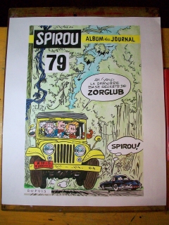 Recréation du premier plat de l'abum Spirou 79