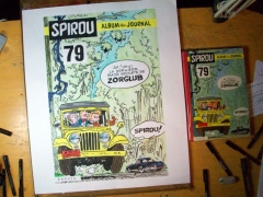 Comparaison de taille avec l'album Spirou 79