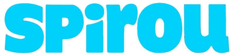 Logo spirou bleu clair