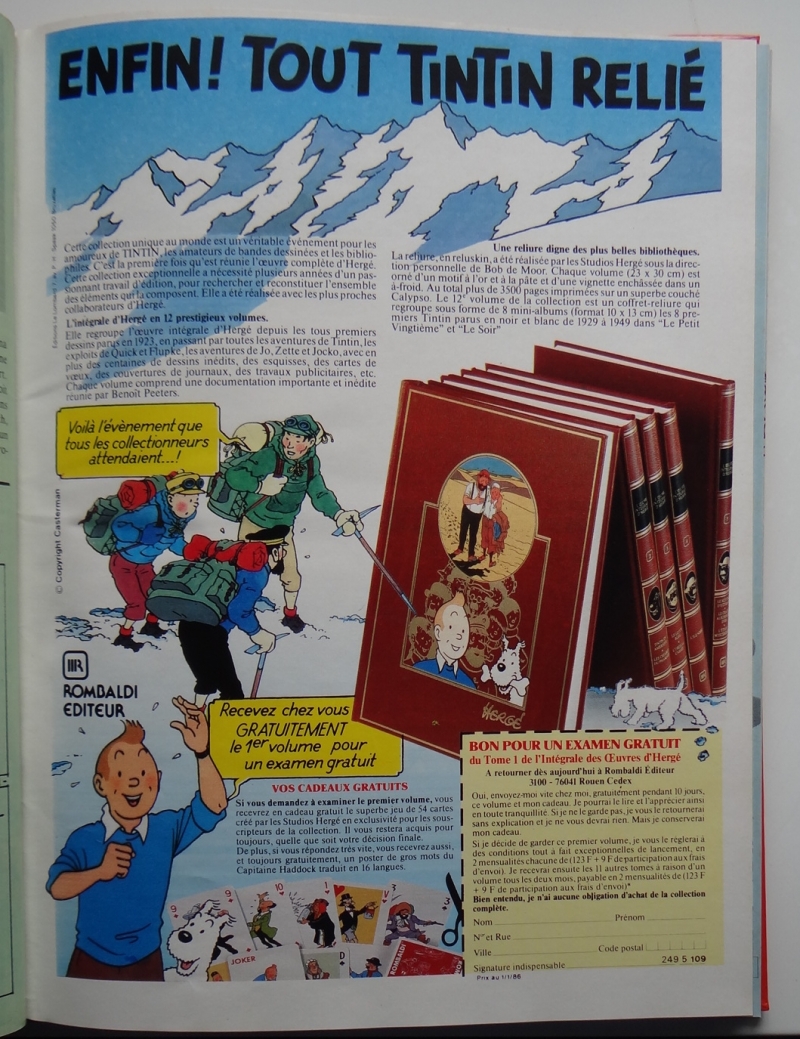 183 2497 Rombaldi Tintin